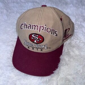 Vintage San Francisco 49ers Super Bowl XXIX Champions Logo Athletic Snap Hat